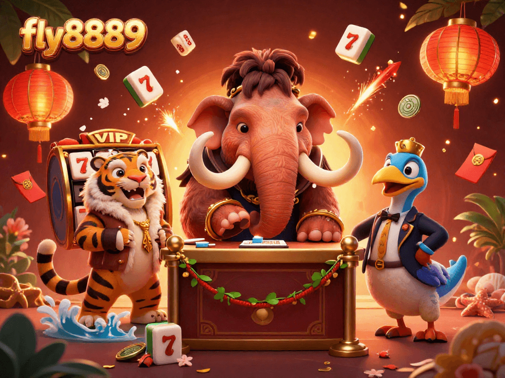 Experience excitement at fly8889 as a woolly mammoth bouncer checks IDs in this dynamic casino scene.