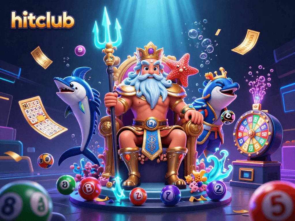 Hitclub energizes the gaming experience with Neptune, vibrant lottery elements, and prize excitement!