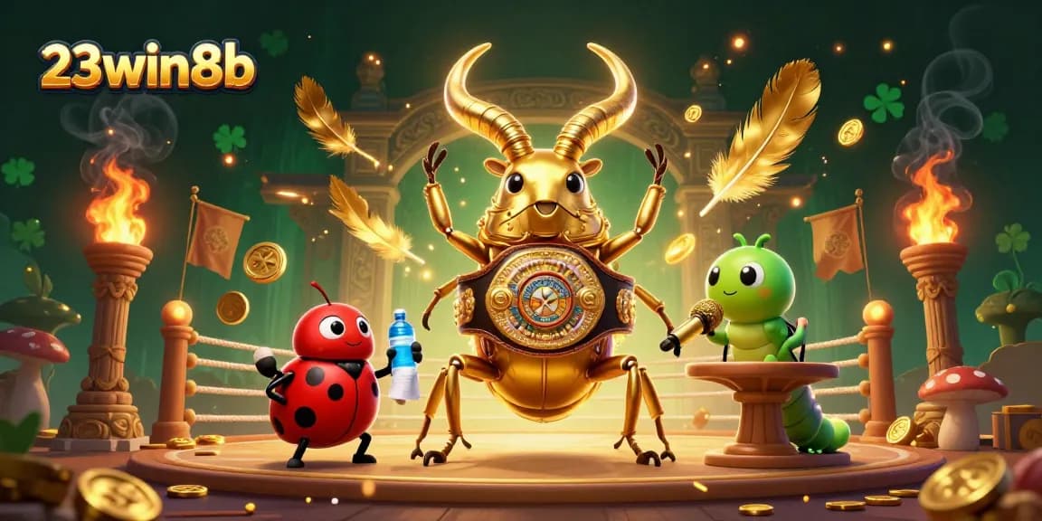 Experience thrilling gaming with 23win8b in this vibrant illustration of cartoon characters in dynamic casino action.