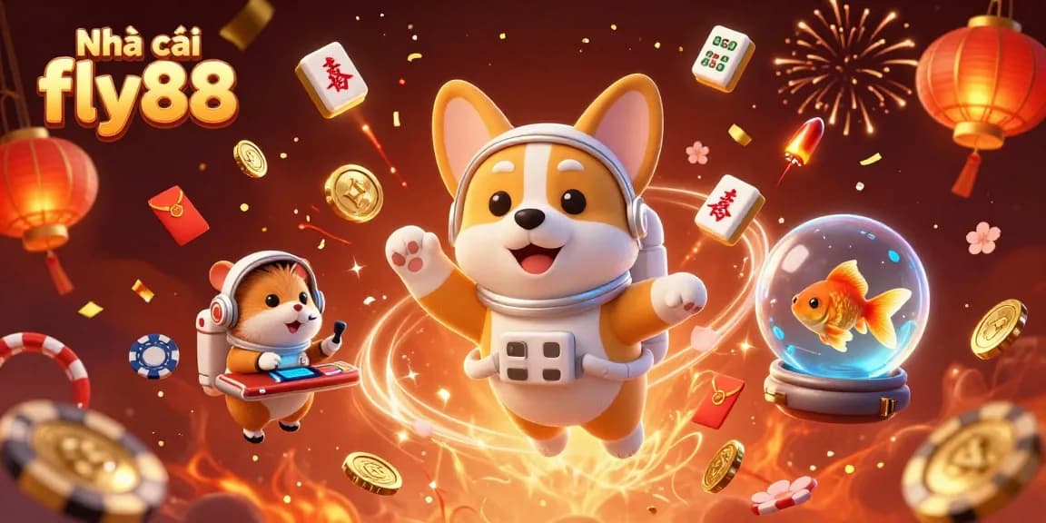 Experience thrilling gameplay with Nhà cái fly88 as vibrant characters showcase the excitement of online gaming.