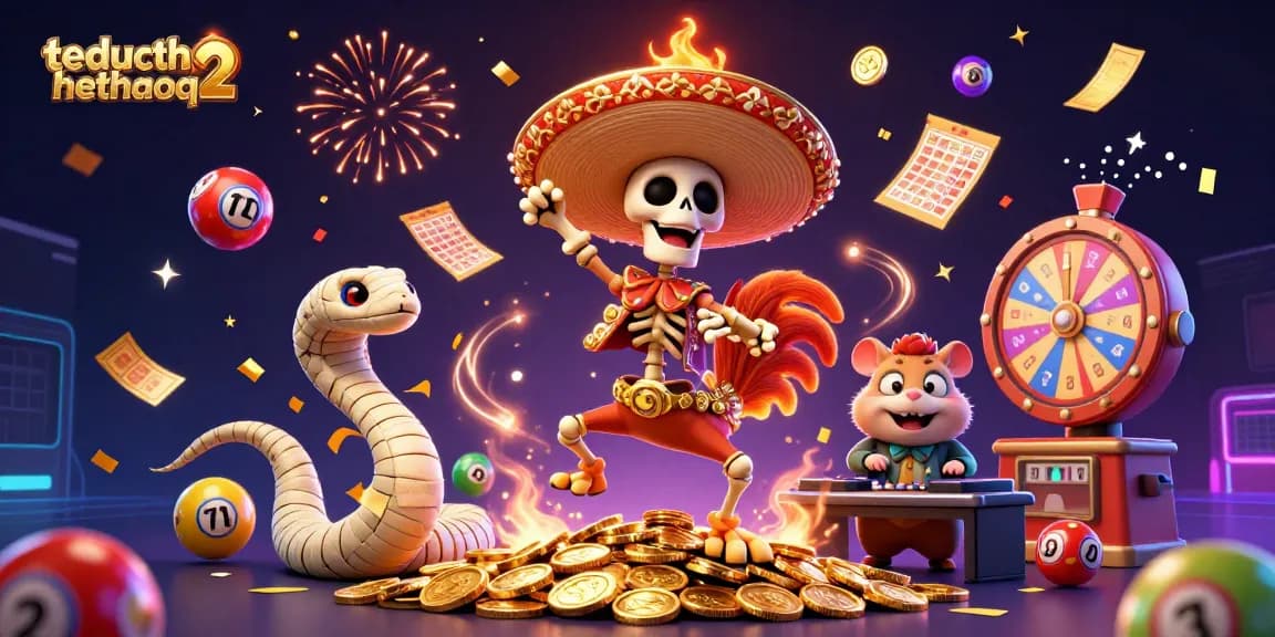Experience excitement at theducthethaoq2 with vibrant illustrations of gambling fun.