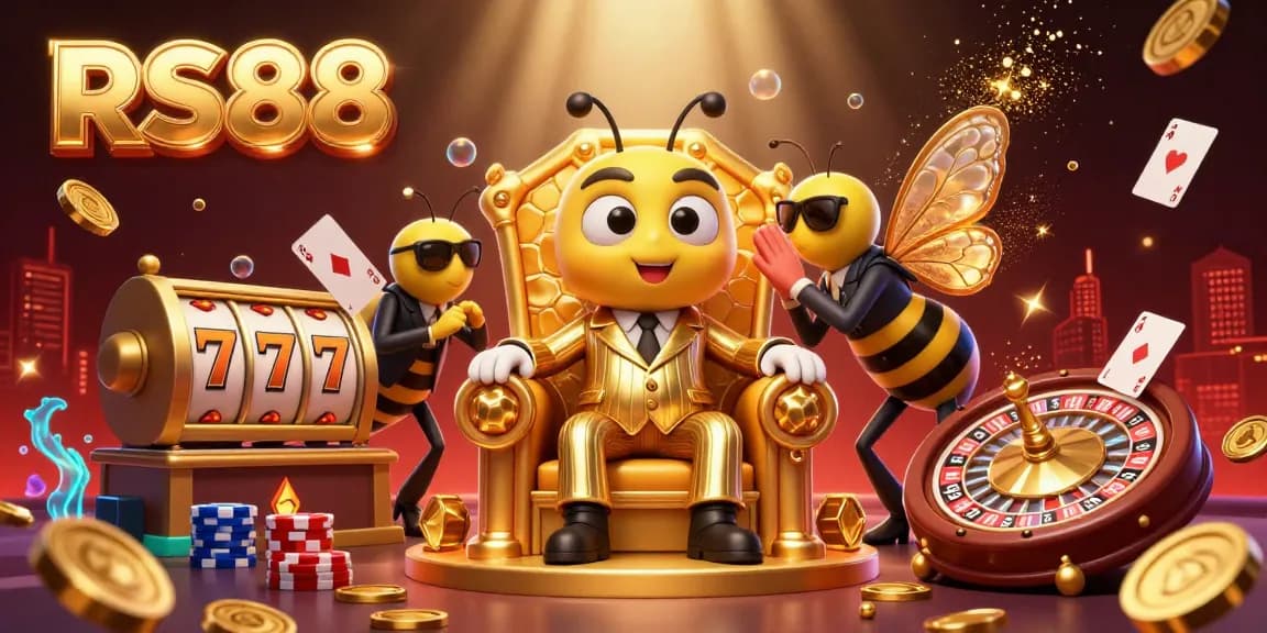 Engage with RS88 through vibrant gameplay featuring a bumblebee mob boss and rich casino elements.