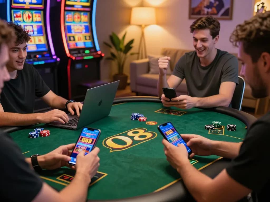 Engaged players enjoying games on O8, link vào o8 for exciting experiences.
