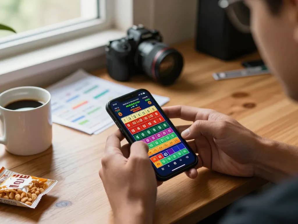 Engaging in đánh lô đề online on a smartphone, highlighting vibrant betting options and a cozy gaming atmosphere.