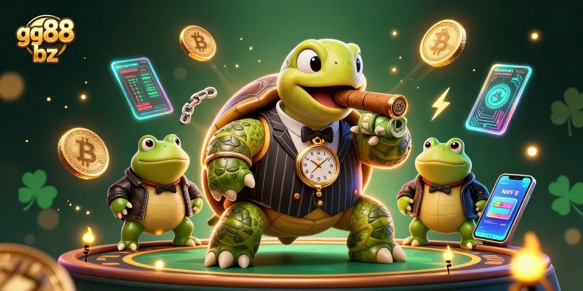 Experience exhilarating gaming at gg88 bz with a vibrant 3D casino scene featuring lively characters and unique elements.