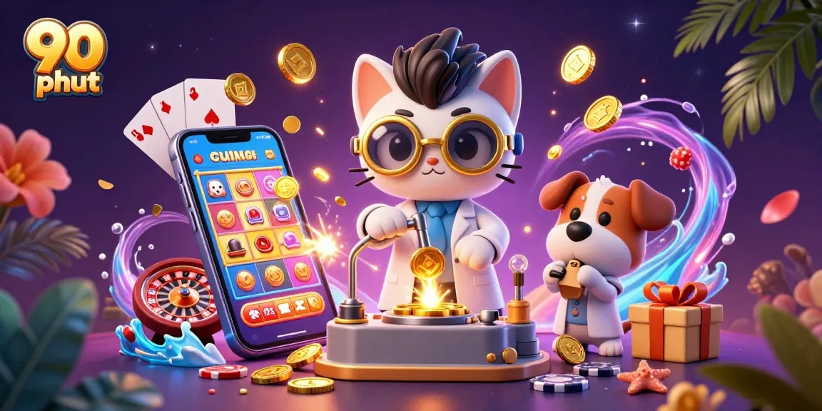 Engage with 90 phut action through immersive casino scenes with dynamic characters and exciting game elements.