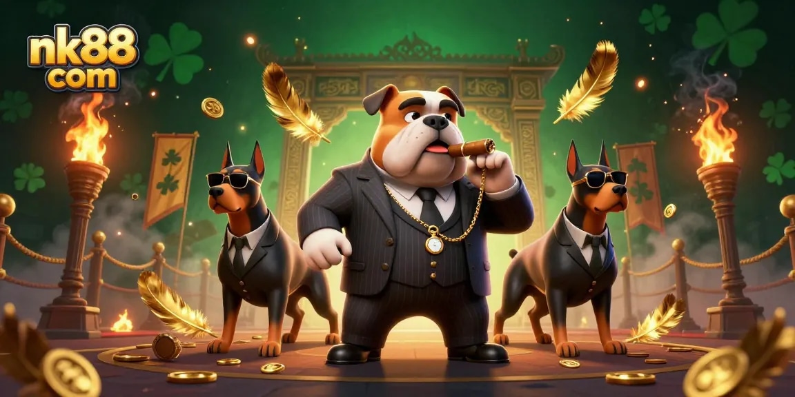 Engage with nk88 com's thrilling betting experience featuring dynamic characters amid atmospheric casino elements.