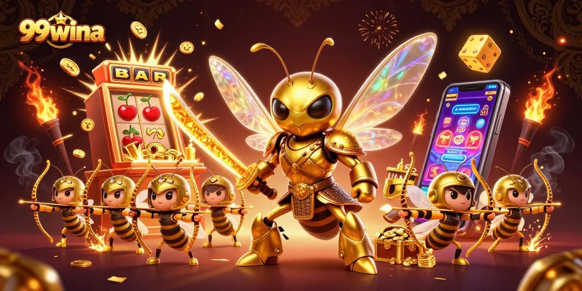 Win big with 99wina's vibrant casino scene showcasing exciting gambling elements.