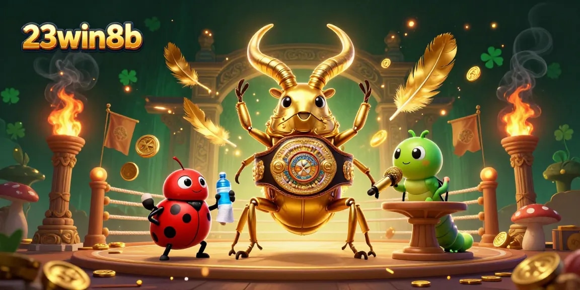Experience thrilling gaming with 23win8b in this vibrant illustration of cartoon characters in dynamic casino action.