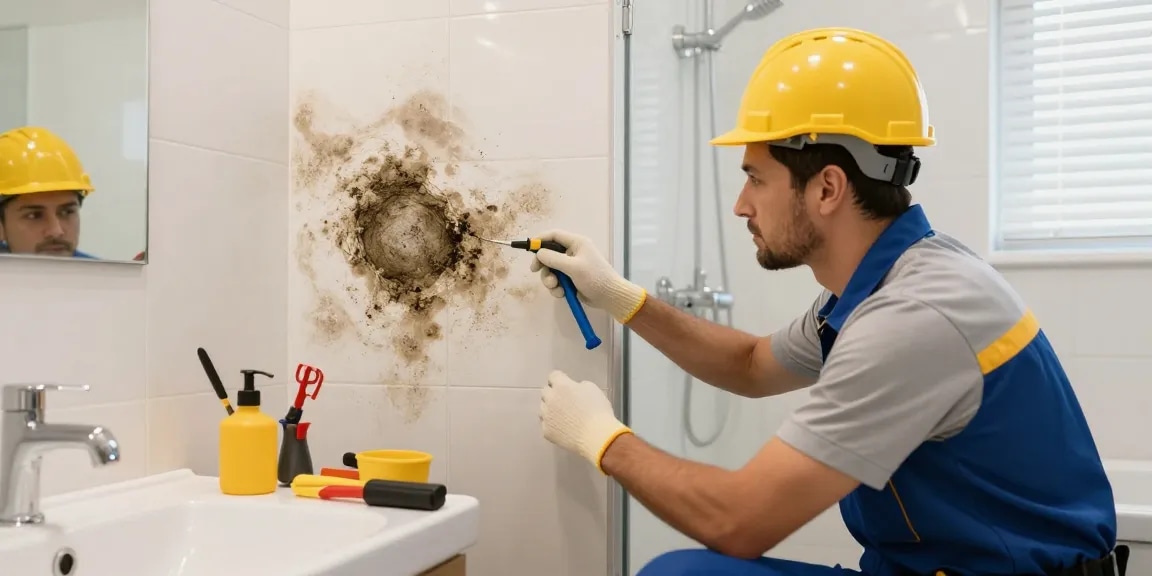 Tratamiento de moho en baño Barcelona por contratista local de confianza.