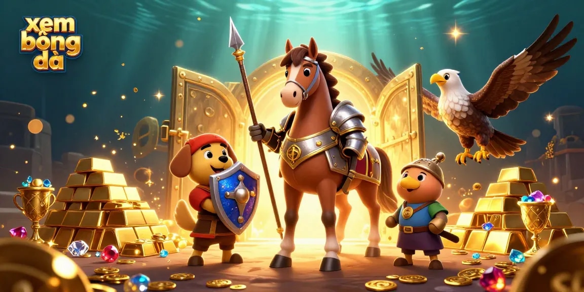 Watch xem bóng đá live with thrilling excitement and golden winnings in this vibrant scene.