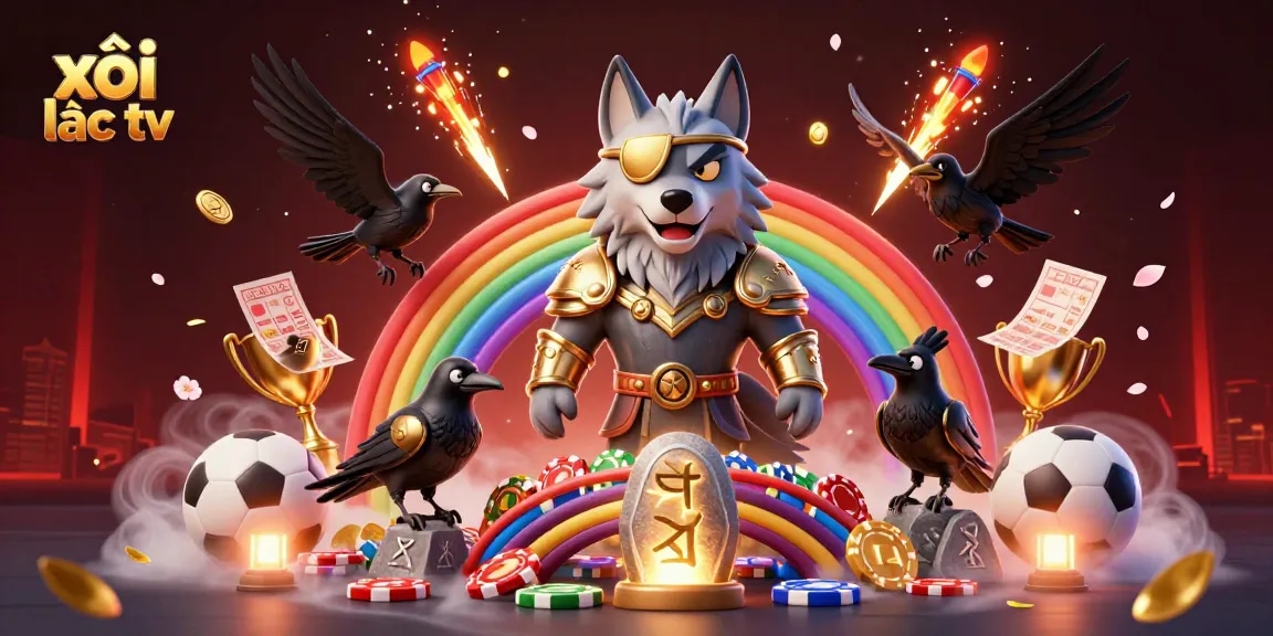 Bet and win on xôi lạc tv with a dynamic portrayal of a Norse-inspired scene illustrating exciting gambling elements.