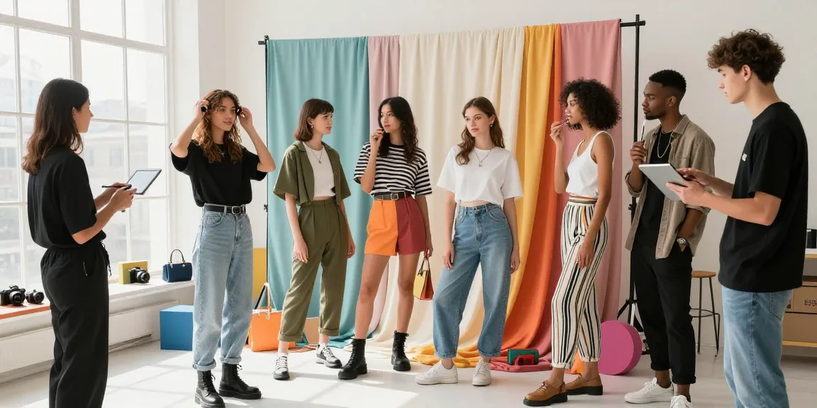 Vibrant amateur models showcasing erome leaks fashion trends in a dynamic studio setting.
