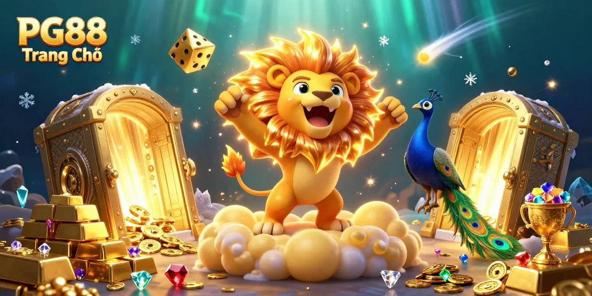 Play exciting games at PG88 Trang Chủ, with vibrant visuals and gold treasures beckoning players.