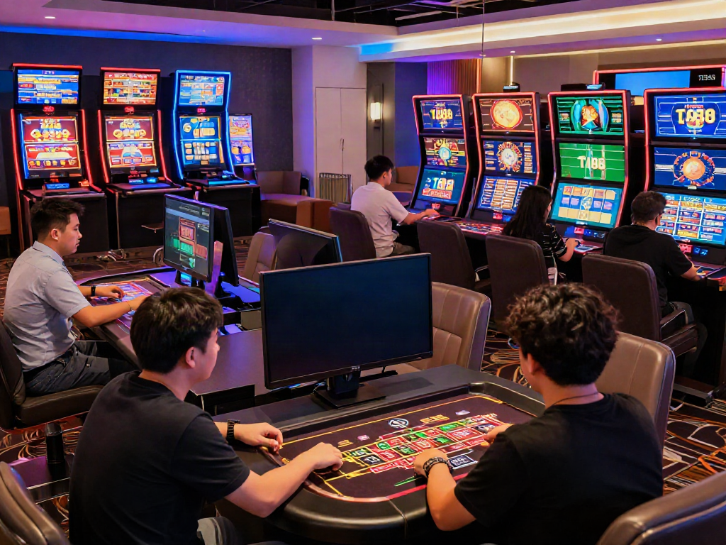 Experience the excitement of online gaming at TA88 with diverse players at engaging casino games.