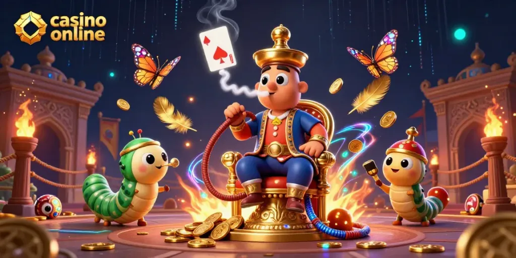 Gira y disfruta en un casino online con símbolos de juego vibrantes y detalles deslumbrantes.