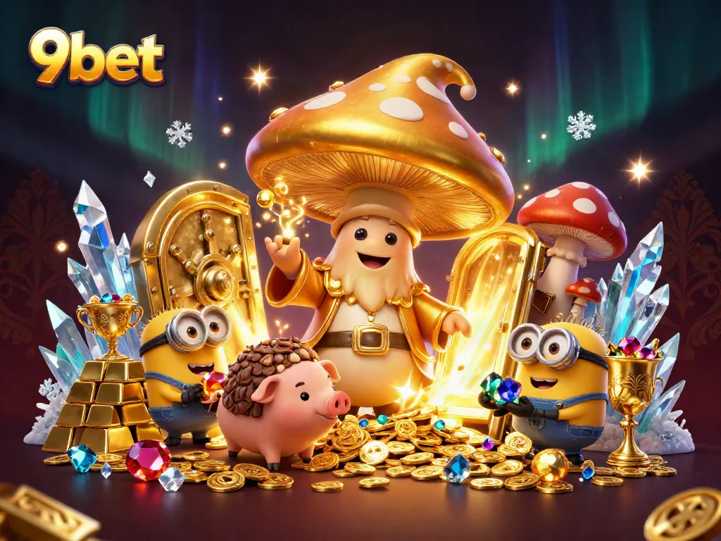 Engage with thrilling gaming at 9bet through the golden world of a wizard, treasure, and gems.