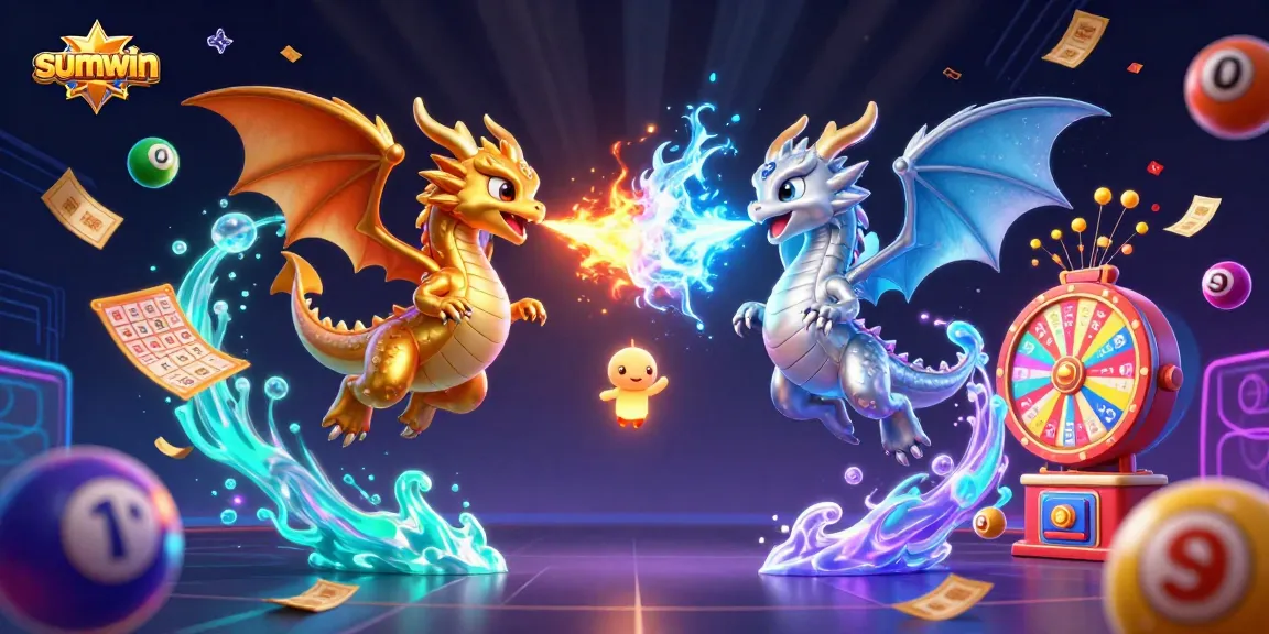 Experience the excitement of sumwin with vibrant lottery balls and dynamic casino elements.