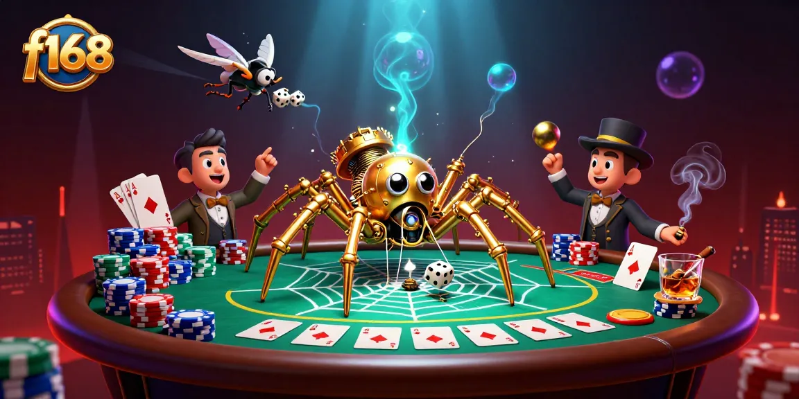 Experience thrilling action at f168's virtual casino with vibrant 3D graphics and engaging elements.