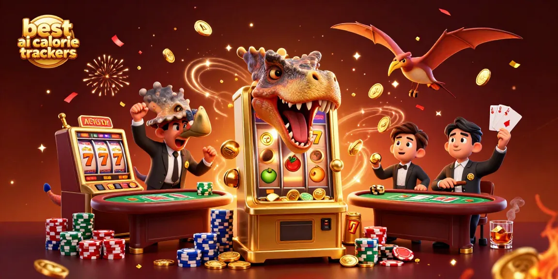 Witness the best ai calorie trackers illustrating a pachycephalosaurus jackpot payout, capturing vibrant casino energy.