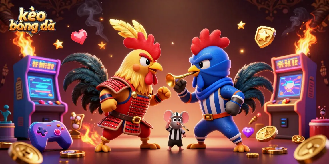 Experience thrilling kèo bóng đá action with vibrant 3D characters in a dynamic gambling scene.