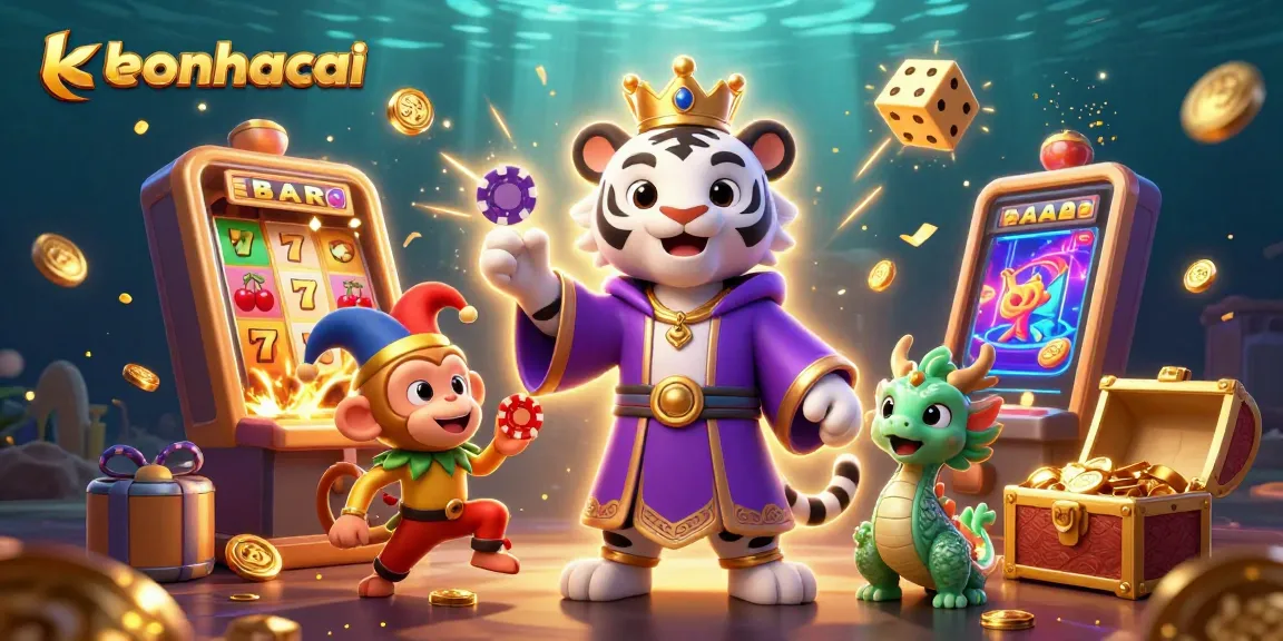 Engage in thrilling betting with keonhacai featuring dynamic casino elements and vibrant characters.