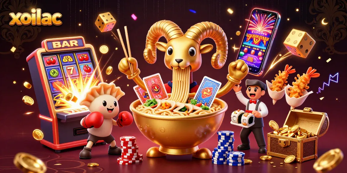 Experience the excitement of xoilac with vibrant characters battling for jackpot wins in a dynamic casino scene.