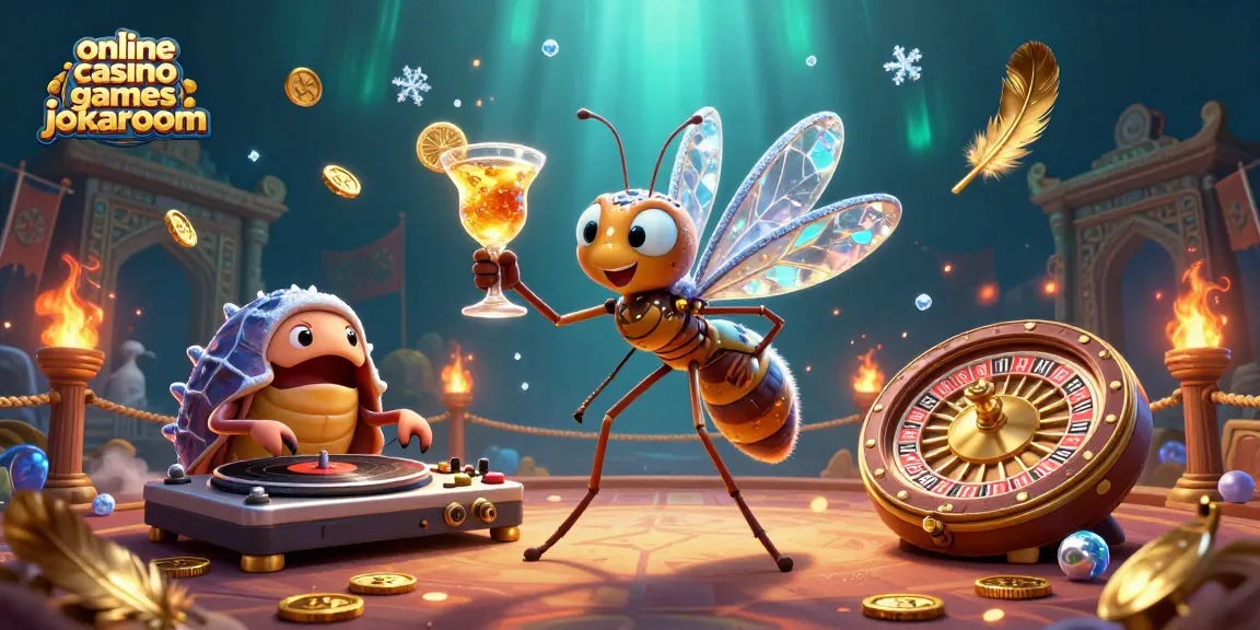 Engage with online casino games jokaroom featuring vibrant characters and elements in a rich casino setting.