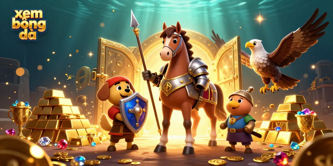 Watch xem bóng đá live with thrilling excitement and golden winnings in this vibrant scene.