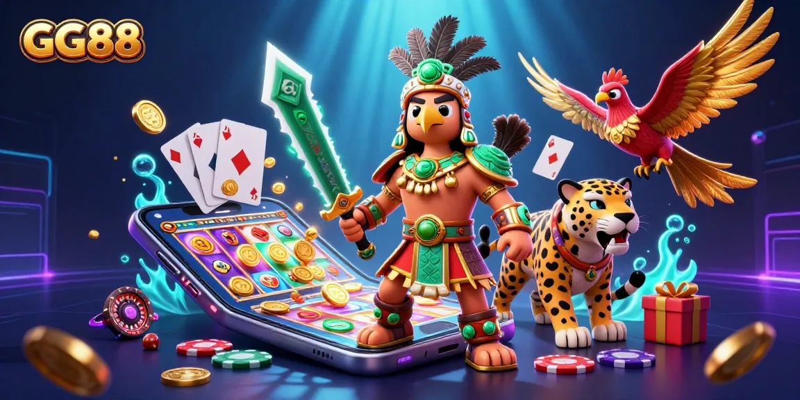 Experience excitement at GG88 with vivid slot games, players and vibrant characters in action.