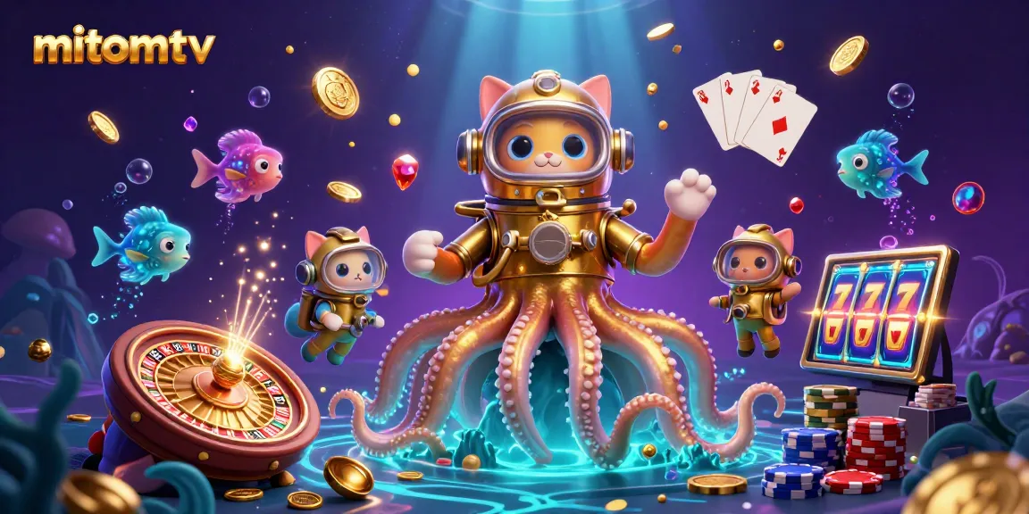 Experience thrilling gameplay with MitomTV’s immersive 3D casino scene featuring rich graphics and dynamic elements.