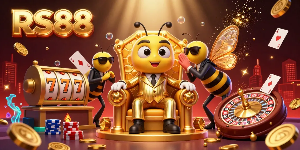 Engage with RS88 through vibrant gameplay featuring a bumblebee mob boss and rich casino elements.