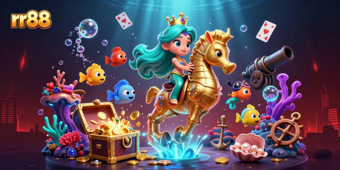 Experience thrilling action at rr88 with an enchanting underwater scene featuring a mermaid princess and vibrant characters.